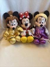 Disney Parks/land Minnie Mouse Set Of 3 Stuffed Plush 12  Minnie  s