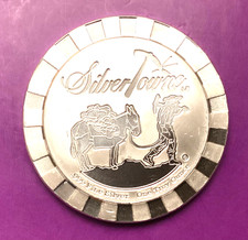 V. RARE -  1oz. SILVER TOWNE .999  Stackable PROSPECTOR Round  A Beautiful Piece 104.99 per troy oz