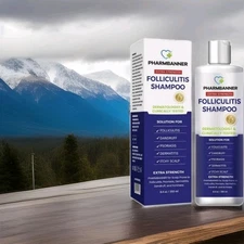 Anti-Fungal Shampoo for Folliculits, Seborrheic Dermatitis,Scalp Psoriasis-B4,3