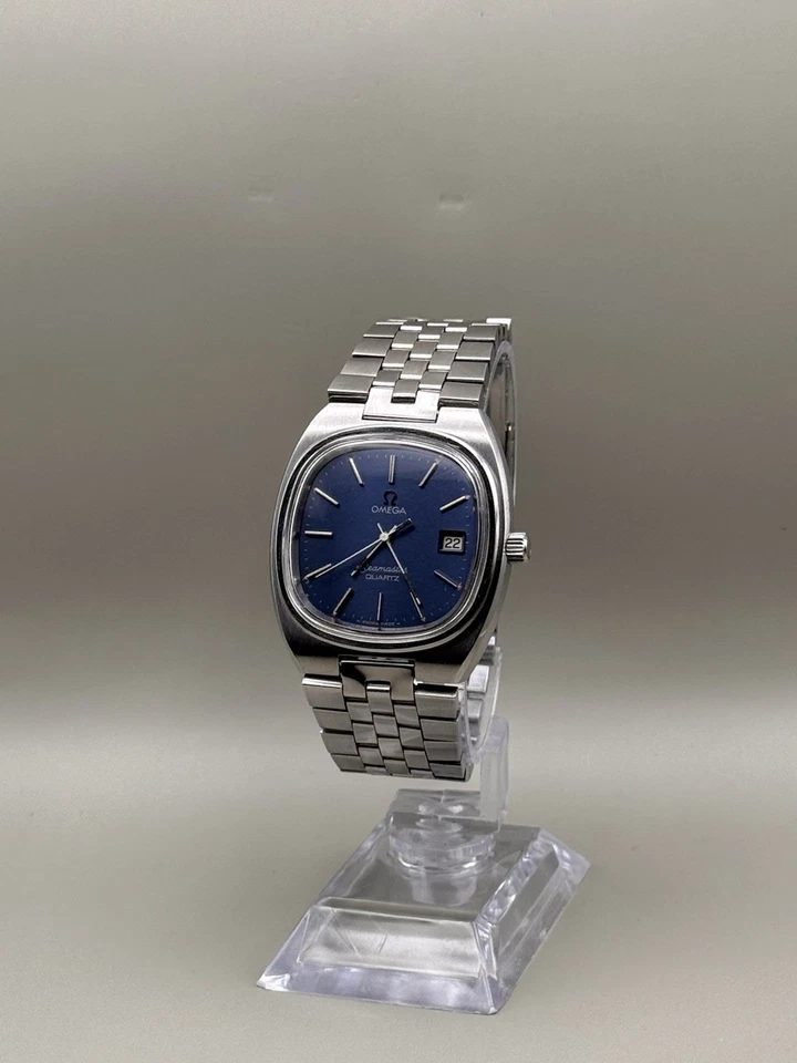 Omega Seamaster Quartz Motor TV 196.0085 / 396.0854 Blue Sunburst Dial Cal. 1342 - Image 4 of 4