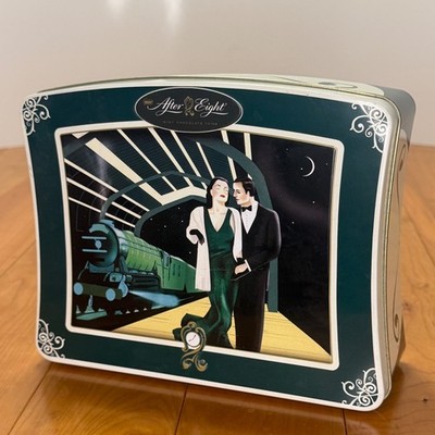 Vintage After Eight Tin   Art Deco Chocolate Box Made in England 10.5''