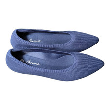 Women's Pointed Toe- Flats - Knit Dress Shoes-Comfort Slip on-Brand New-Size 6.5