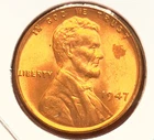 1947-P Lincoln Wheat Cent Penny GEM RED BU From an Original Bank Roll