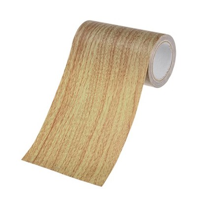 1-Roll 3.9inch x 15ft Self-Adhesive Wood Floor Tape for Furniture [Brown]