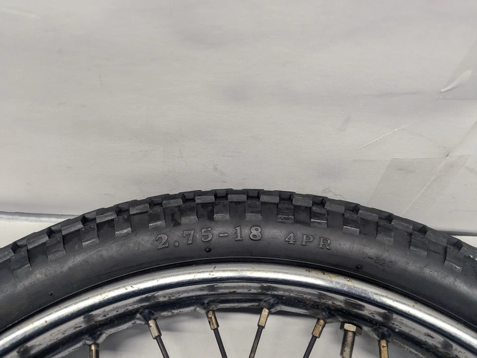 Llanta delantera Kawasaki Ke100 1970-1975 OEM 1970-1975 Foto 3 de 4