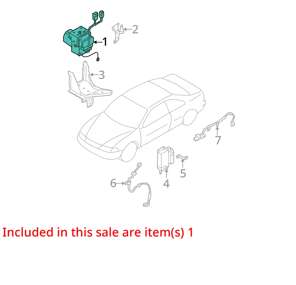 Bomba de pieza de freno antibloqueo compatible con 00-01 INFINITI I30 773394 Foto 2 de 4