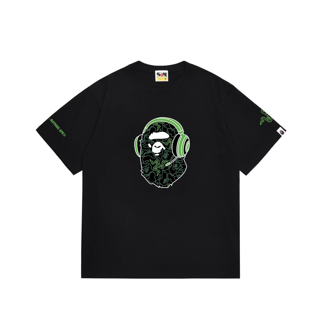 BAPE T-Shirt White/Black Tee - A Bathing Ape