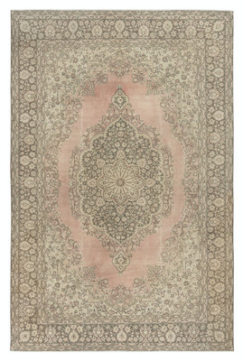 6.8x10.3 Ft One of a kind Handmade Turkish Area Rug, Traditional Vintage Carpet