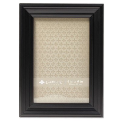 Lawrence Frames 4x6 Classic Detailed Black Picture Frame
