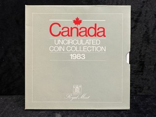 Kanada Kursmünzensatz 1983 in leicht beschädigter Packung