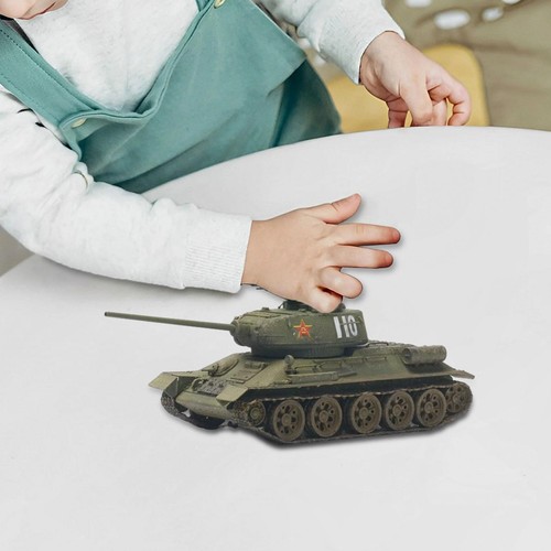 1:72 Russian T34 Assembly Tank Model Wheeled Vehicle Model Ornament Desk Decor - Picture 4 of 7
