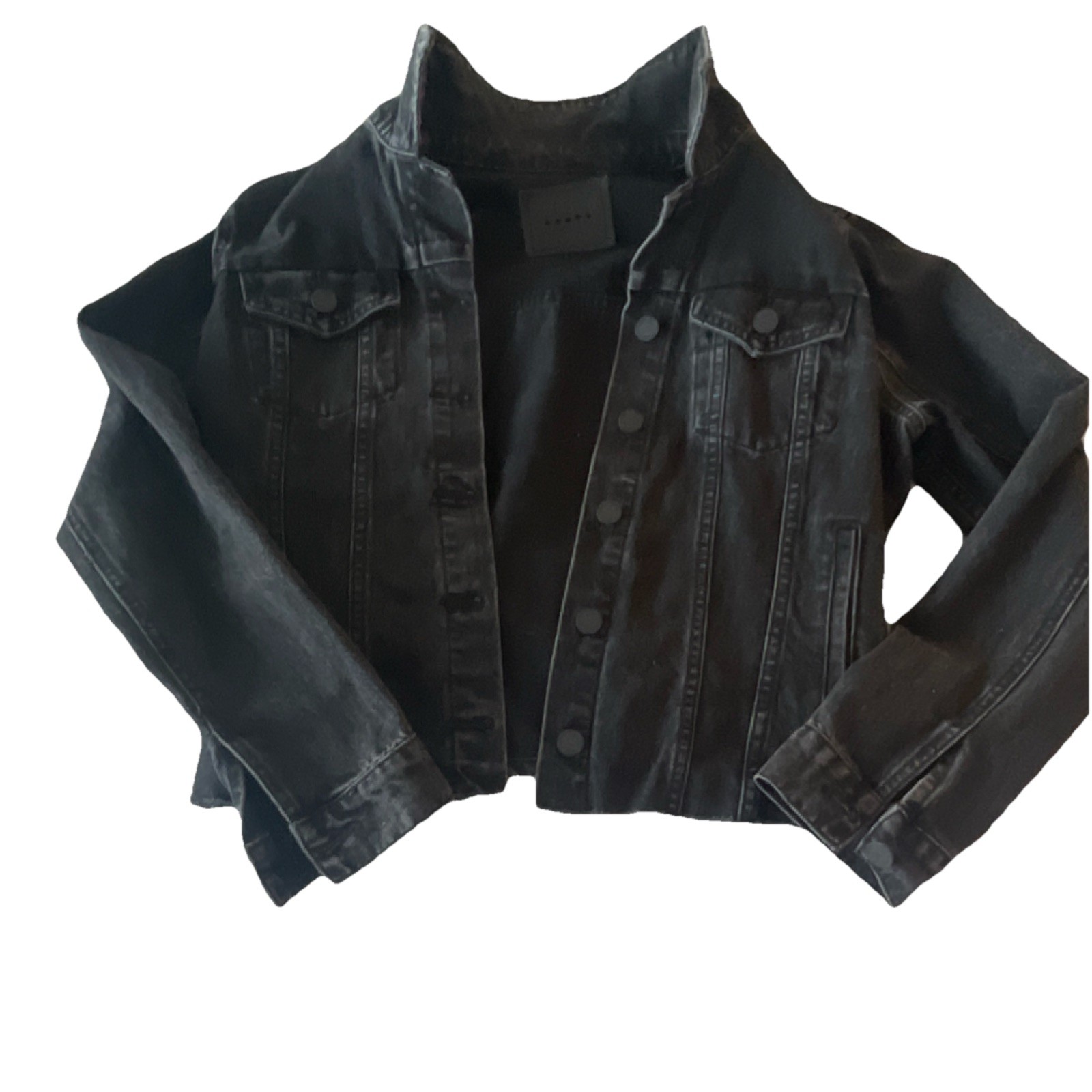 BLANKNYC Black Button Collared Pockets Women's Si… - image 1