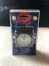 Black Travel Equity Quartz Alarm Clock Bluegl...