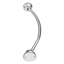 Shower Bathroom Curtain Rod Curved Tension Adjustable Satin Nickel Rustproof