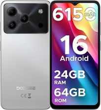 DOOGEE Note 56 Mobile Phones Android 16 Smartphone 6150mAh 24GB + 64GB Face ID