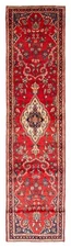Vintage Hand-knotted Runner Rug 2'6" x 9'9" Traditional Oriental Wool Carpet