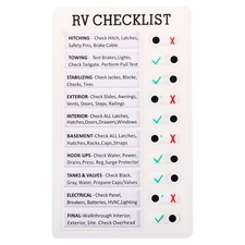 Checklist Board, Plastic Chore Chart to Do List Task Planner RV, White