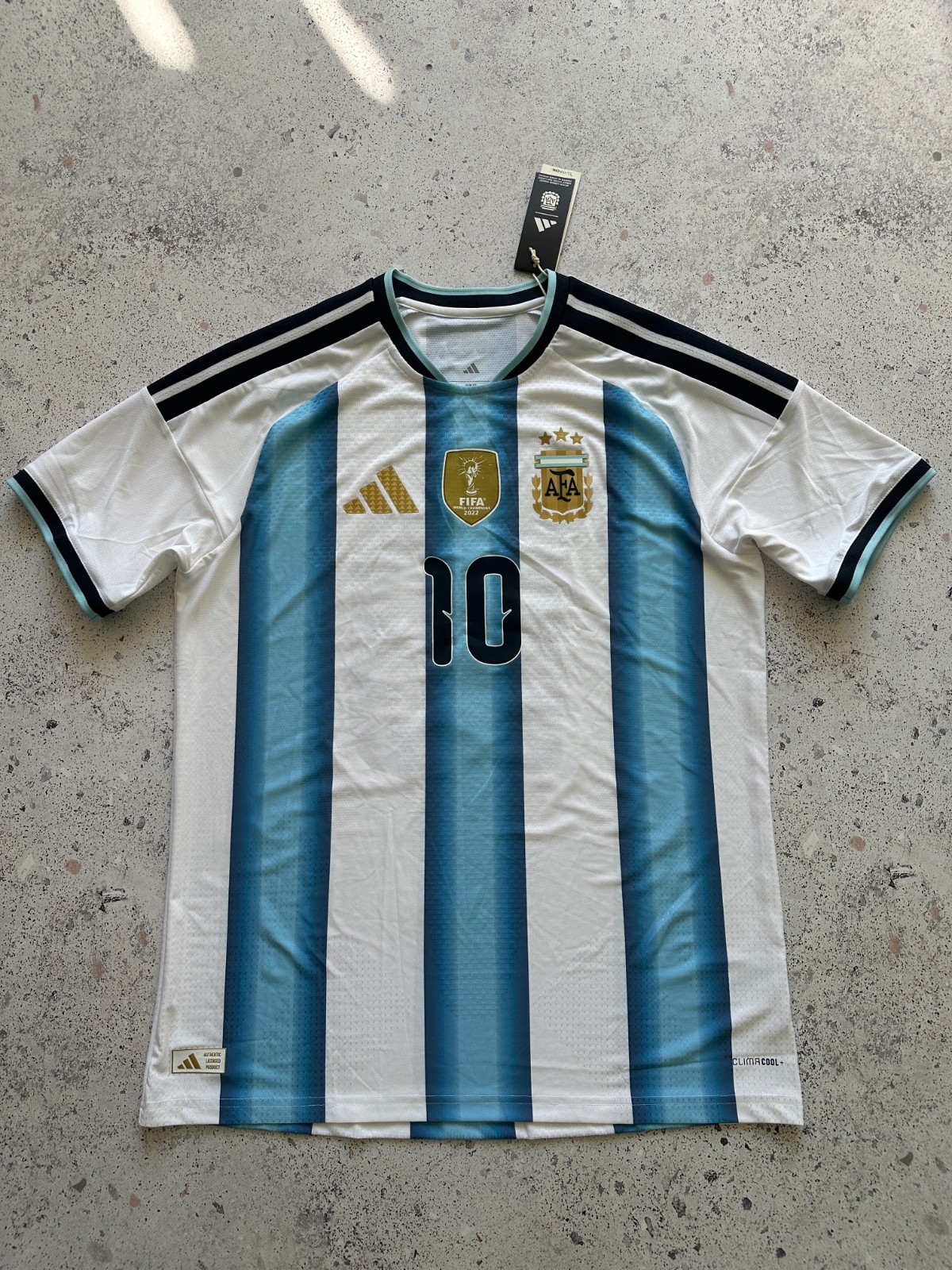 Argentina 2026 Home Authentic Football Shirt #10 Messi Adidas Jersey JM5897 - L
