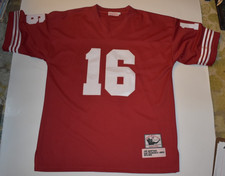 Mitchell & Ness 56 Joe Montana Red 1979-92 San Francisco 49ers Auth Throwbacks