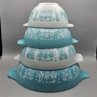 Vintage Pyrex Amish Butterprint Cinderella 4 Mixing Bowl Set