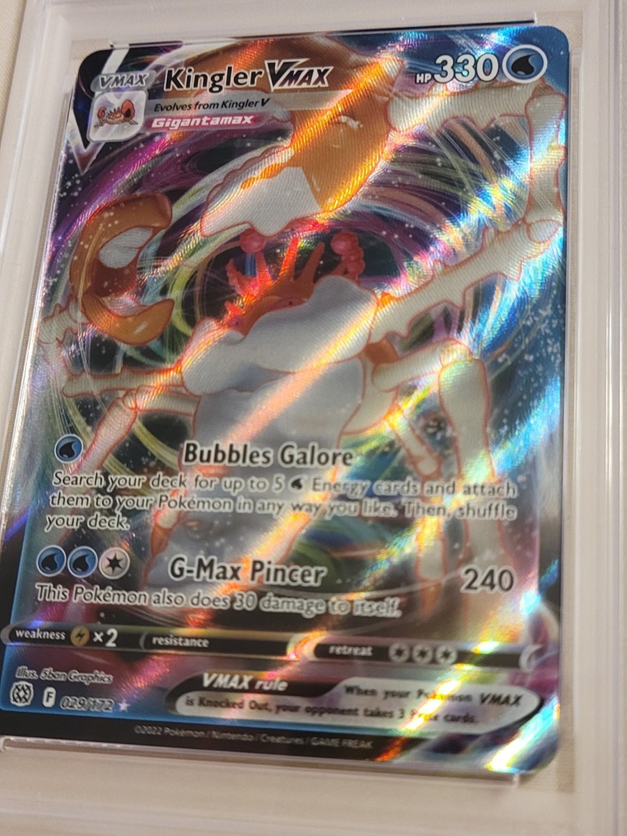 Kingler Vmax - Pokemon Brilliant Stars #029 - Gem Mint PSA 10 | eBay