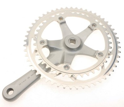 Campagnolo Xenon Crankset 53/42T 170mm Gray F040 Early '90's NOS