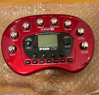 LINE 6 POD X3 Guitar Bass Vocal Multi Effects Only power-on has been confirmed.