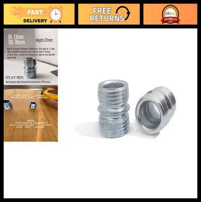 8PC 3/4'' Threaded Pole Connectors, Shelf Post Couplers for Wire Rack Shelving