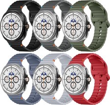 6 Pack Soft Silicone Strap Compatible with Samsung Galaxy Watch 8 40mm 44mm