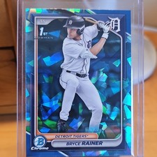 Bowman 2024 Chrome Draft Sapphire 1st Bowman Bryce Rainer #BDC-86 Tigers