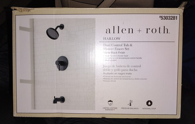 Allen + Roth Harlow Dual Control Tub and Shower Faucet Set