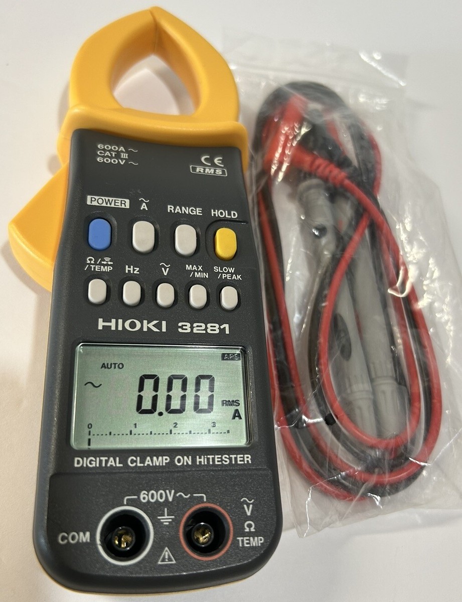 HIOKI 3281 Digital Clamp-on Hi Tester600A AC Clamp Meter,600V,Hz