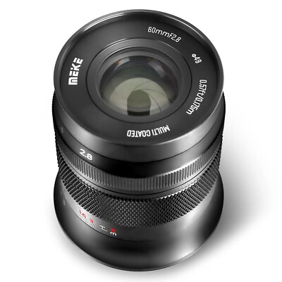 Meike 60mm F2.8 APS-C Manual Focus Macro Lens For Canon Nikon Sony