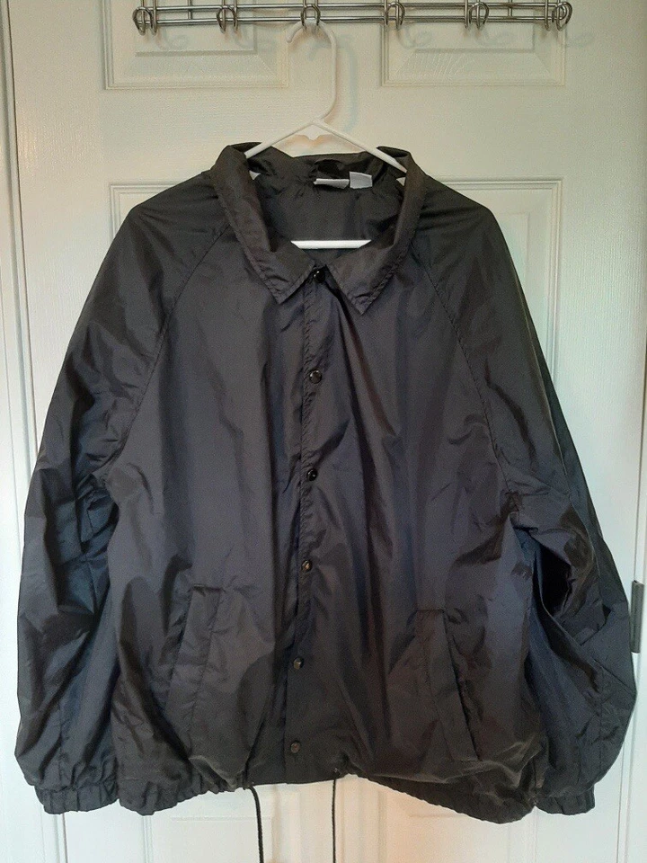 Vintage Franklin Sports Warmup Jacket Snap Button Black Baseball Jacket Large - Image 4 of 4