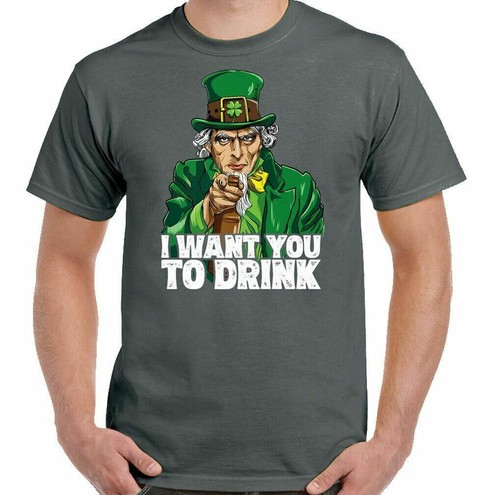 Maglietta Di San Patrizio, Voglio Che Tu Beva Birra Paddys Irish Unisex - Picture 2 of 22