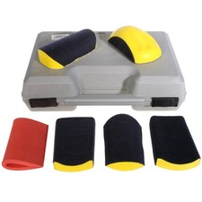 Handschleifer Koffer Schleifklotz Set 6tlg konvex konkav 150 mm Schleifscheiben