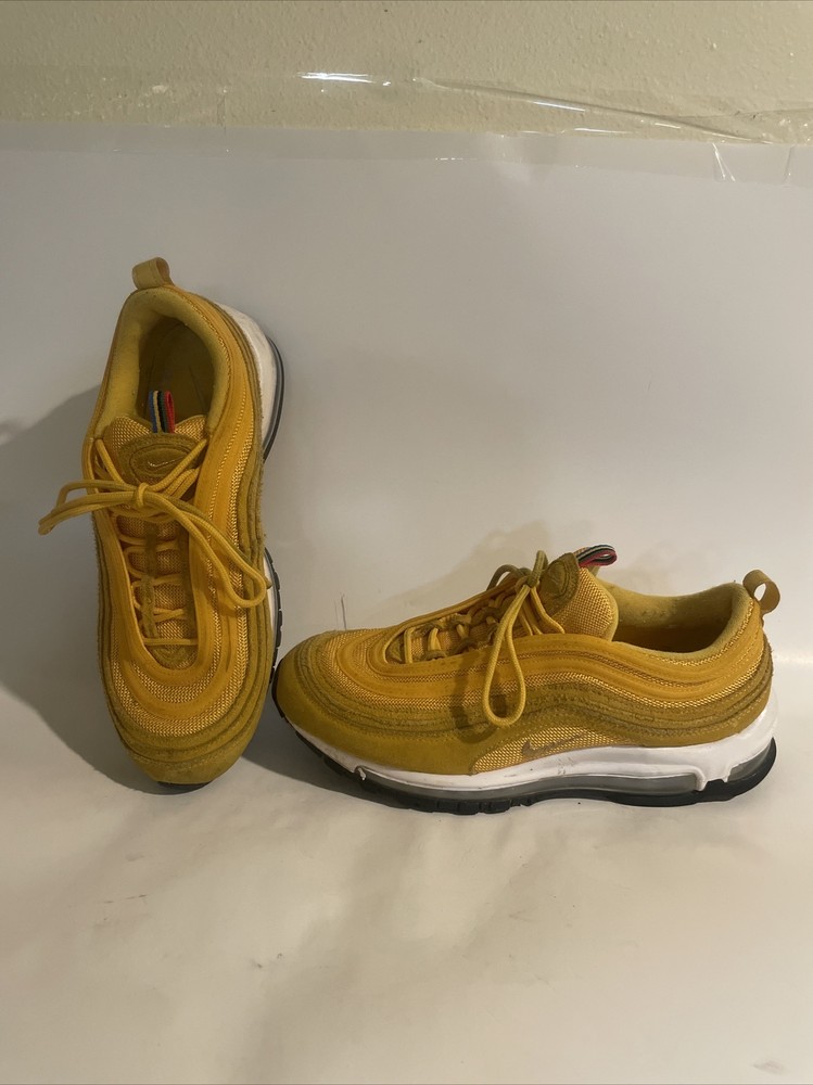 Nike Air Max 97 Olympic Rings Gold Yellow Sneakers Men Size 8.5 C13708 700 QS