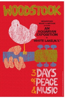WOODSTOCK 1969 Premium fabric poster