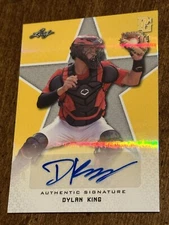 DYLAN KING 2020 LEAF PERFECT GAME SHIMMER AUTOGRAPH #1/1 UNC UCF KNIGHTS