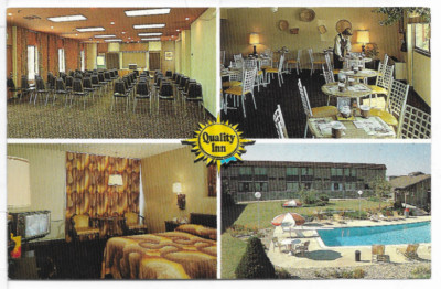 QUALITY INN VERNON HARTFORD CONNECTICUT VINTAGE POSTCARD UNPOSTED 1M92