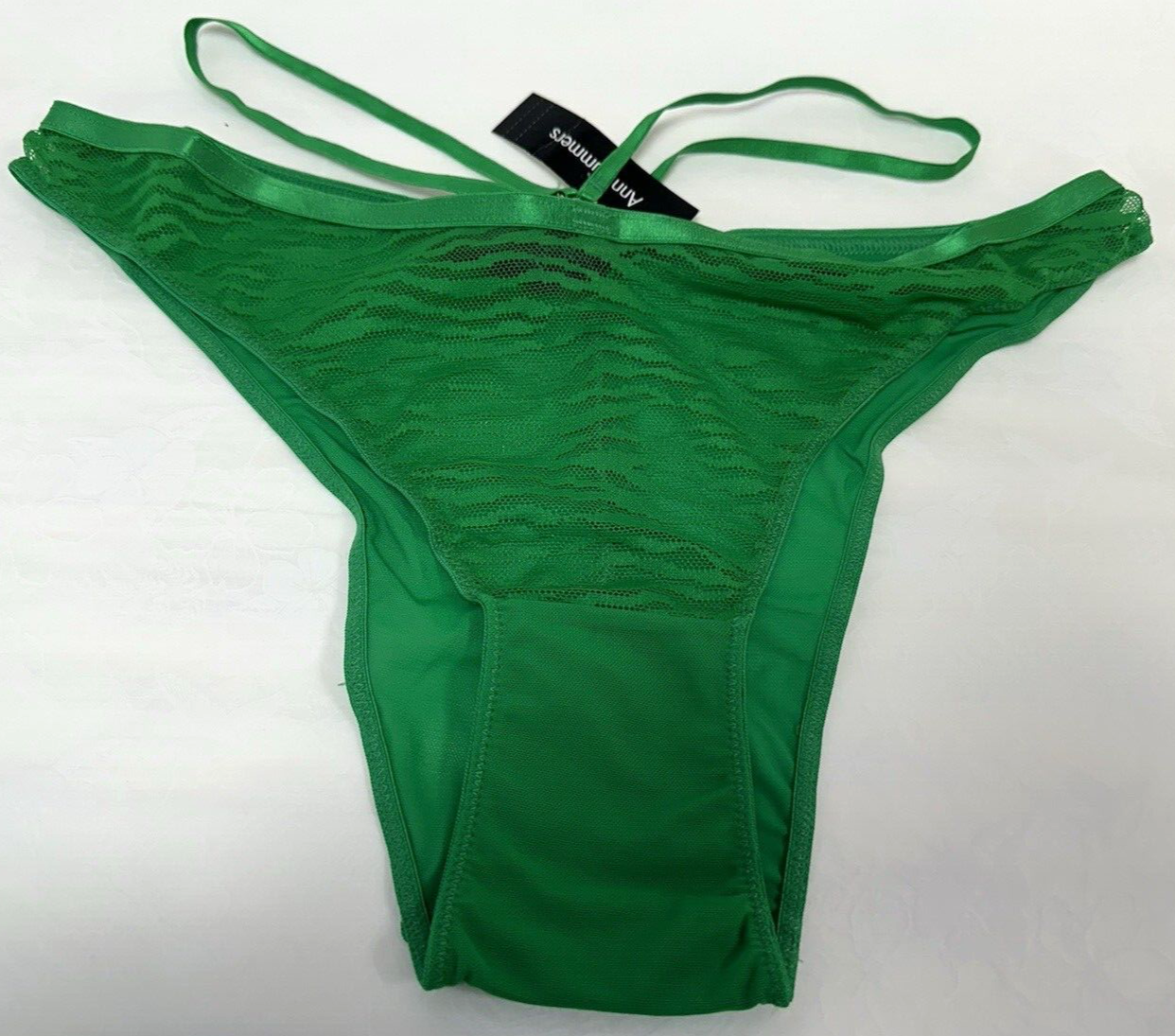NEW! Ann Summers UK8 Eu36 US4 bright green Purity Brazilian knickers