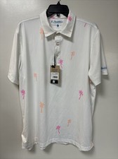 NWT  Defect Chubbies The Keep Palm And Carry On Performance Polo Shirt Large