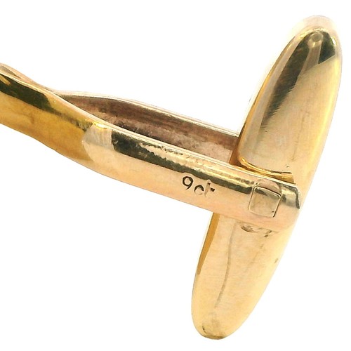 Exquisite 9ct Yellow Gold Opal Cufflinks – A Timeless Statement of Elegance - Picture 5 of 12