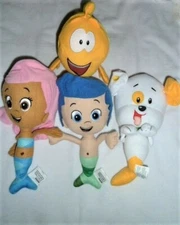 Bubble Guppies Gil, Molly, and Bubble Puppy and Mr Grouper Medium Plush Doll
