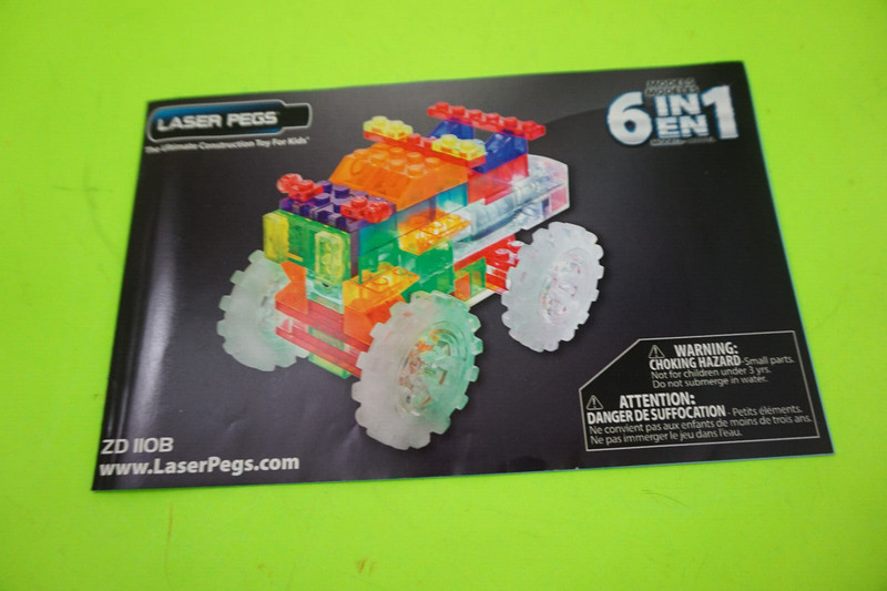 Laser Pegs Toy instructions 6 in 1 model Really NICE