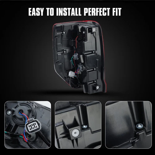 Right Rh LED Tail Lamp Light For Mitsubishi L200 Triton 2019-2022 2023 Red Clear - Picture 5 of 9