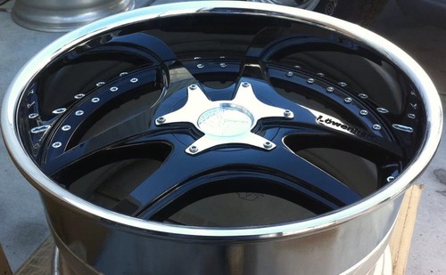 Lowenhart Lsr 3pc X 11 Et 33 5 112 Black Chrome Lip Made In Japan One Wheel Ebay
