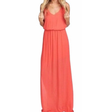Women's Show Me Your Mumu Kendall Maxi Dress Coral Small Bridesmaid Wedding
