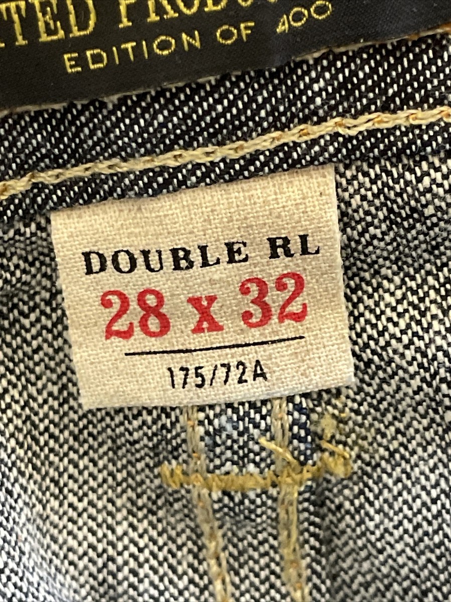 RRL Jeans Men's cowboy straight leg japan woven selvedge denim Raw