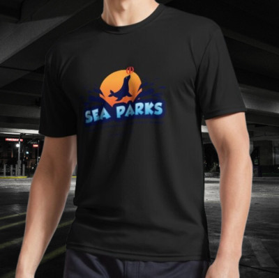 Sea Parks Logo IT Crowd Logo Active T-Shirt Funny Size Mode American T-shirt